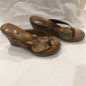 Bronze Wedge sandal